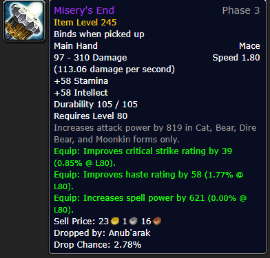 Misery's End
